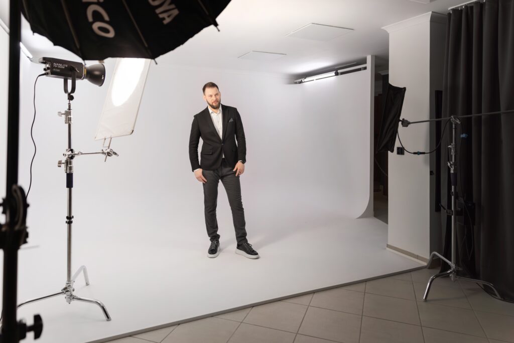Backstage biznesowej sesji wizerunkowej z Delegate To Mate.