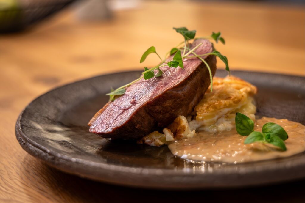 Danie przygotowane przez ulien Secher na warsztatach kulinarnych Sertop